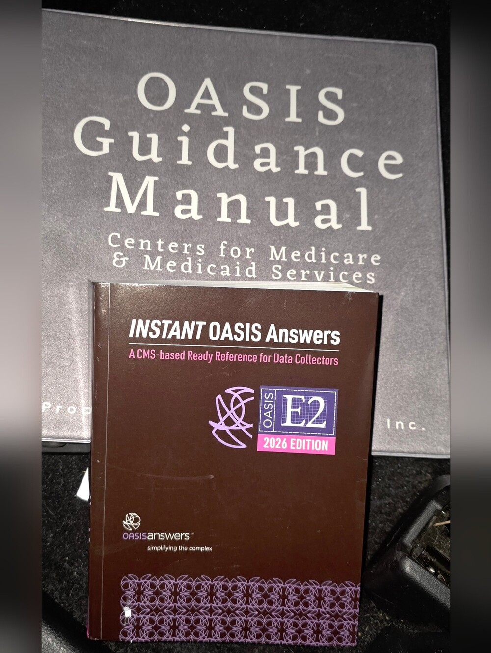 E2 Oasis Instant OASIS Answers Plus  Guidance Manual Binder